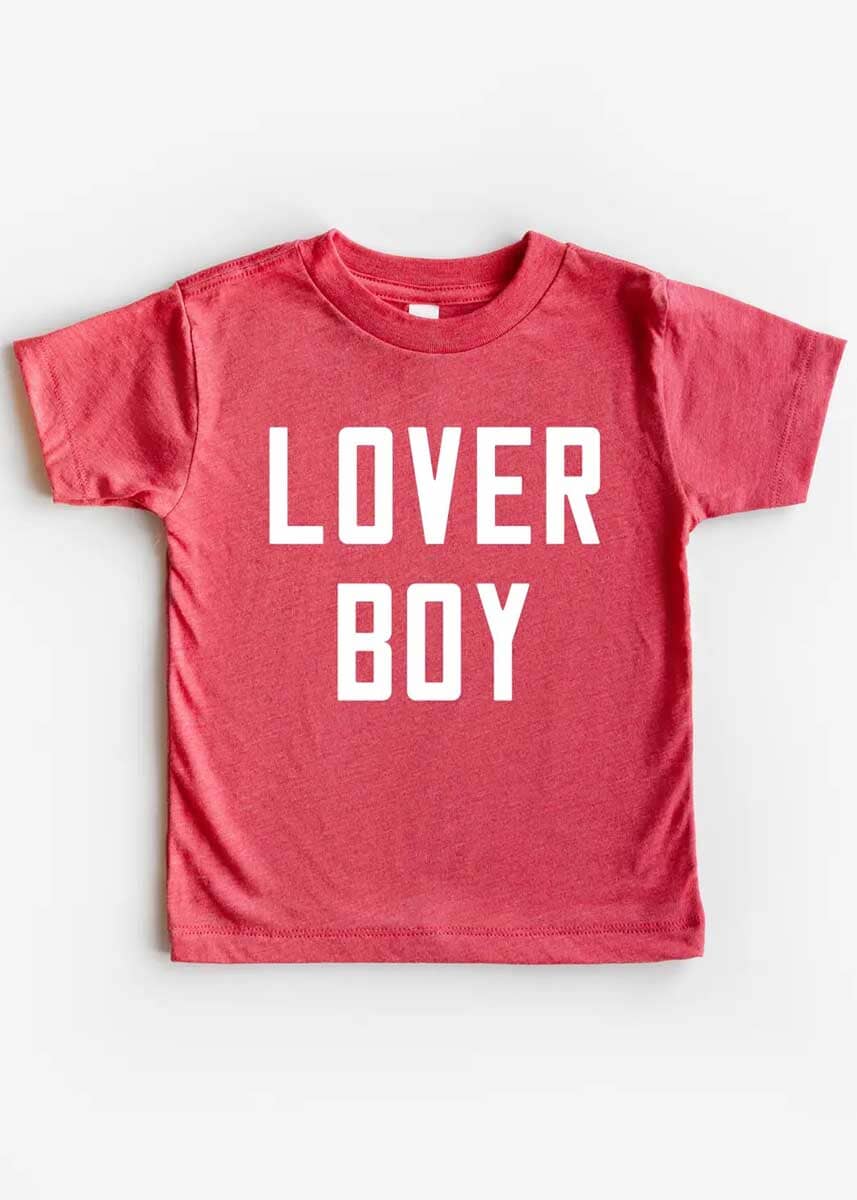 Lover Boy Toddler Tee - Red