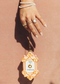 Champagne Button Ornament