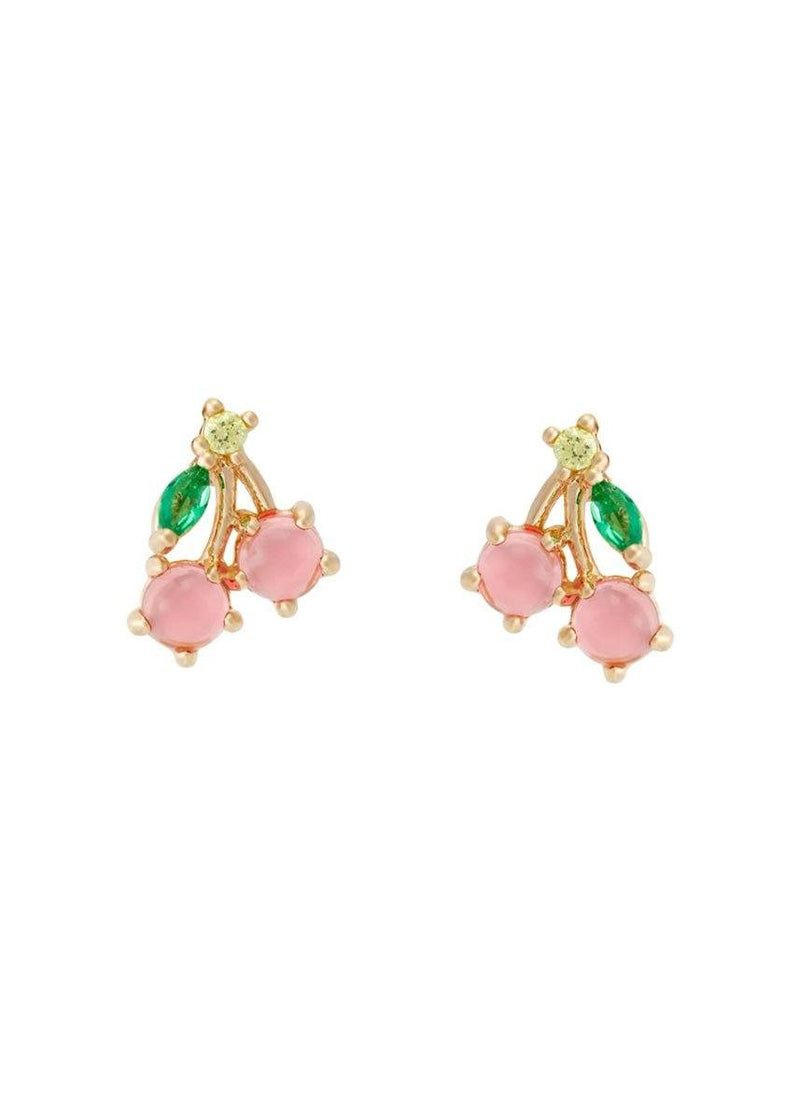 Cherry Studs - Gold