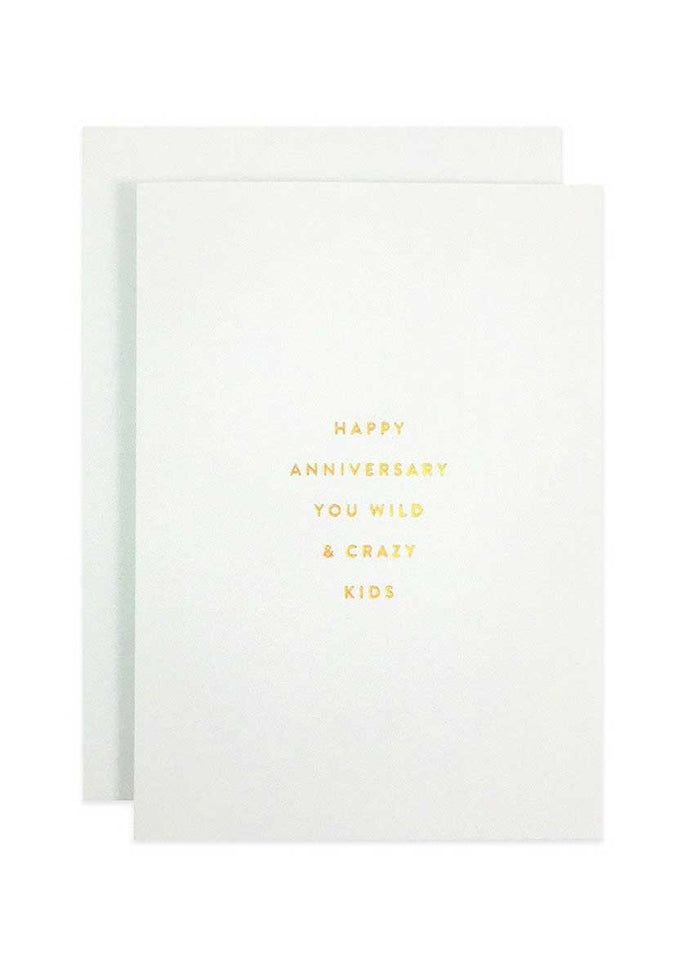 Crazy Kids Petite Anniversary Card