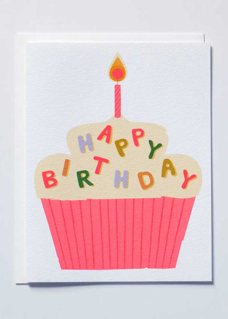 Happy Birthday Cupcake Sprinkles Card