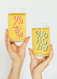 Ho Ho Ho Beer Glass - 16 oz