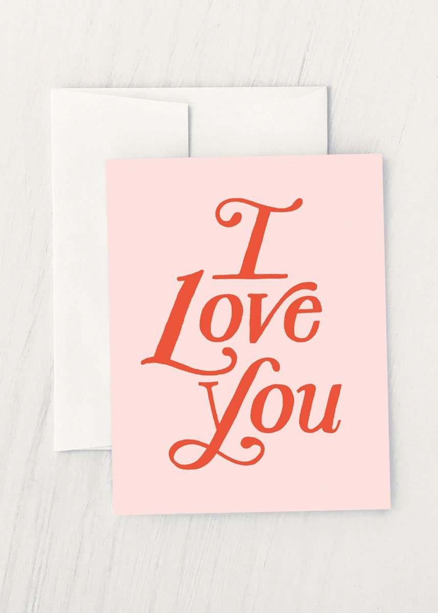 I Love You Paperback Card