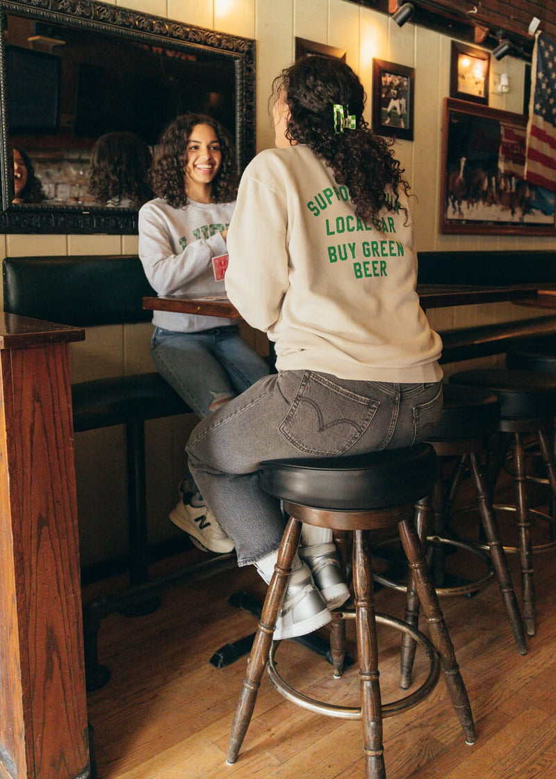 Support Your Local Bar Sweatshirt - Ivory