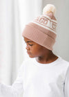 Youth Mad Hatter Chicago Pom Beanie - Neutral