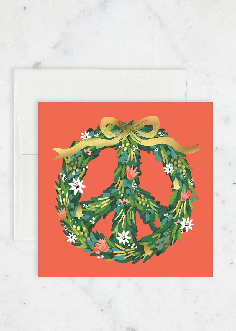 Peace Wreath Holiday Card