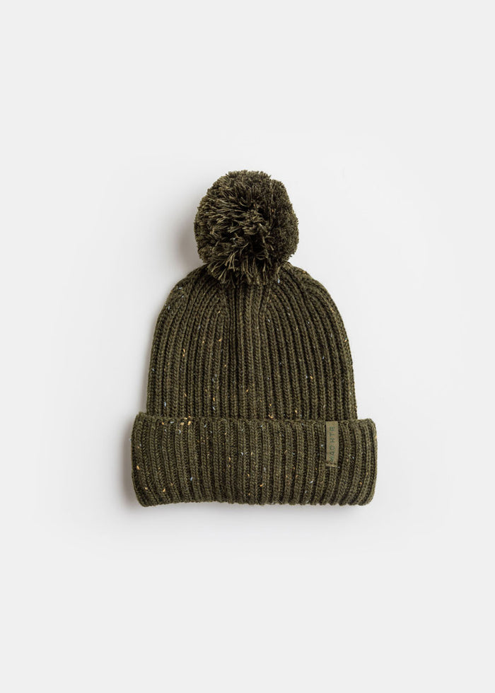 Toddler Mad Hatter Speckled Knit Beanie - Hunter Green