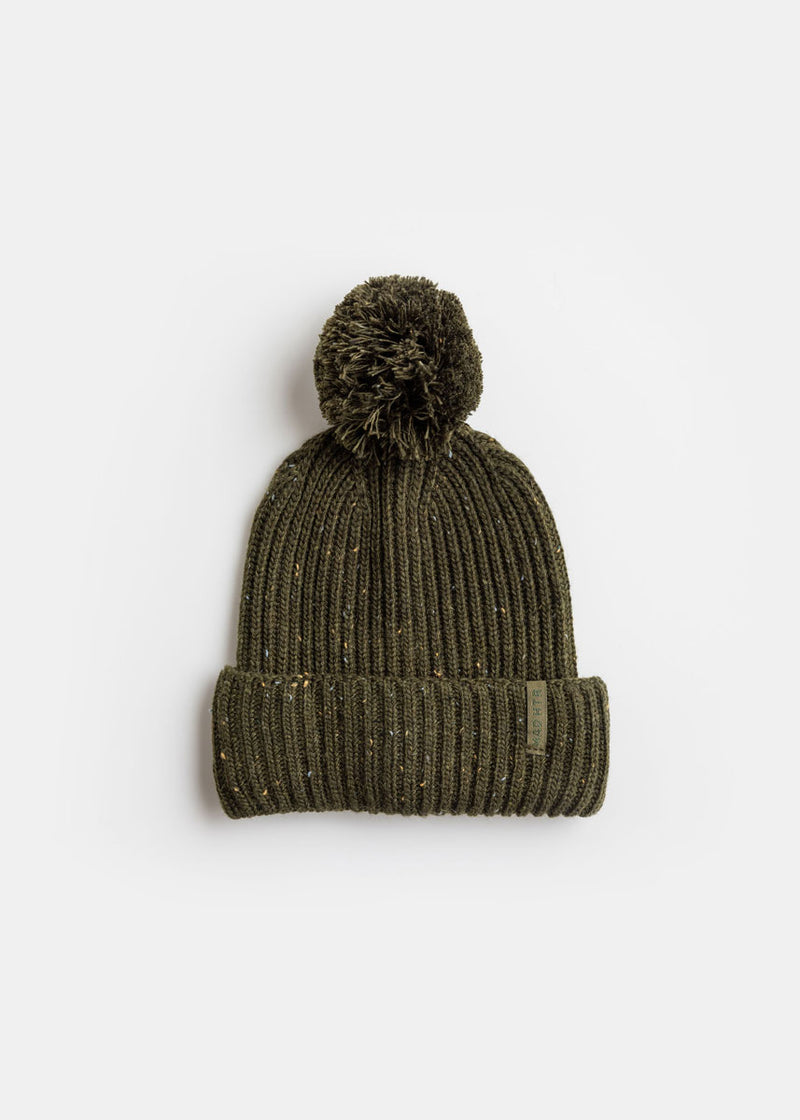 Toddler Mad Hatter Speckled Knit Beanie - Hunter Green