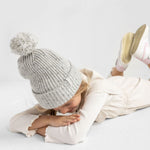 Youth Mad Hatter Speckled Knit Beanie - Grey