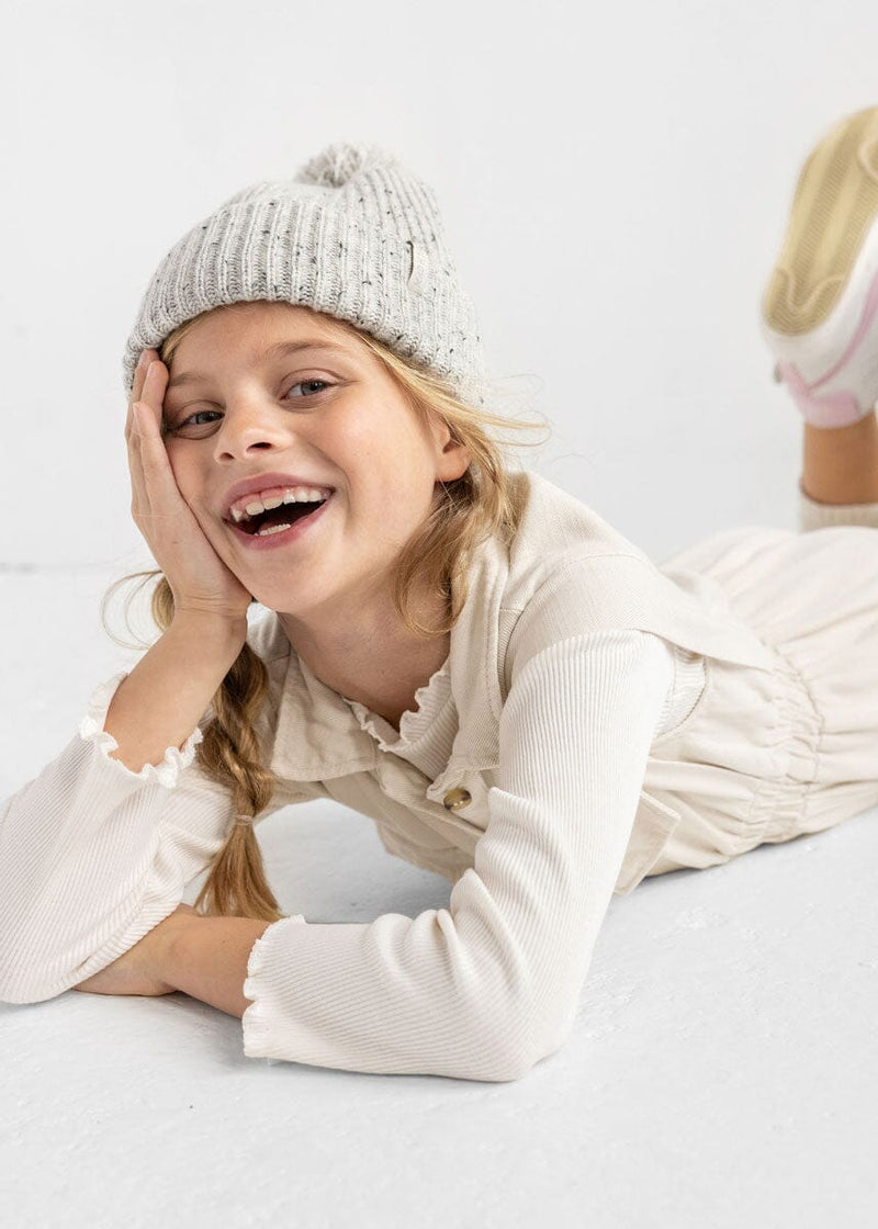 Youth Mad Hatter Speckled Knit Beanie - Grey