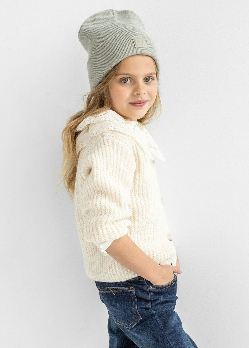 Youth Mad Hatter Knit Cuff Beanie - Sage